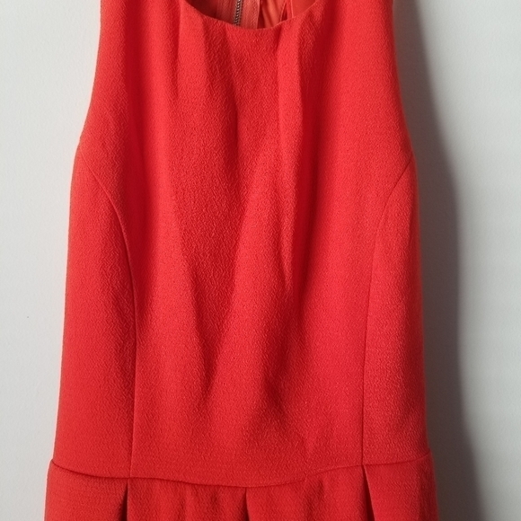 Lulu's Fit & Flare Cut Out Back Pleated Skater Dress Red/Orange Size S - Picture 8 of 14
